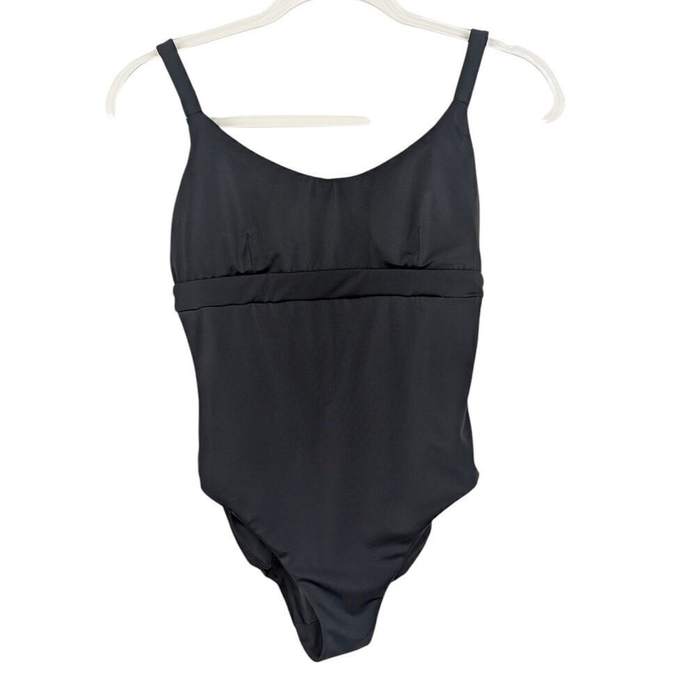 Andie Small Swim Black One Piece Removable Cups Adjustable Straps Womens